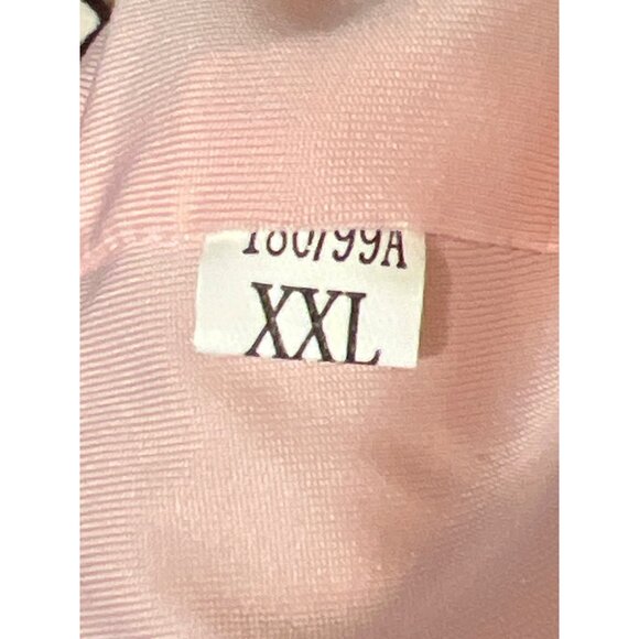 Pink Bunny Girl Halter Bodysuit XXL With Heart Cutout & Adjustable Side Ties - Picture 8 of 8